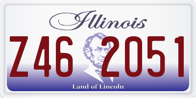 IL license plate Z462051