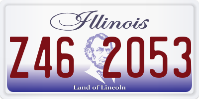 IL license plate Z462053