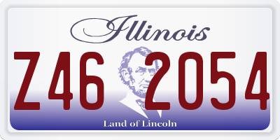 IL license plate Z462054