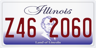 IL license plate Z462060