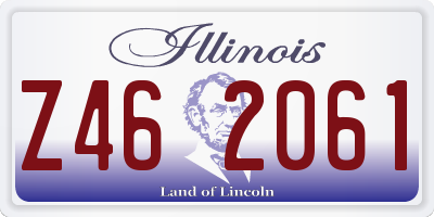 IL license plate Z462061
