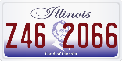 IL license plate Z462066