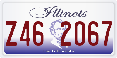 IL license plate Z462067