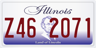 IL license plate Z462071
