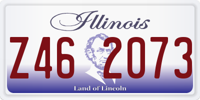 IL license plate Z462073