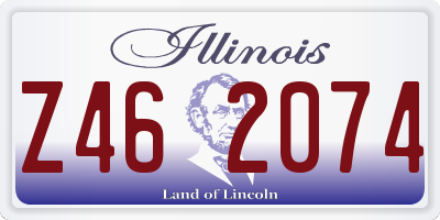 IL license plate Z462074