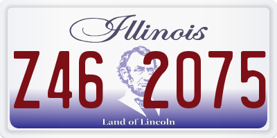 IL license plate Z462075