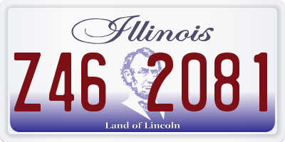 IL license plate Z462081