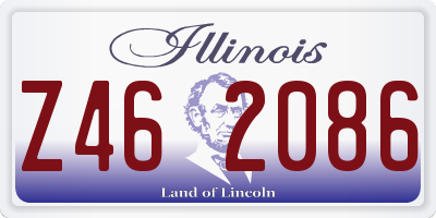 IL license plate Z462086