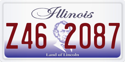 IL license plate Z462087