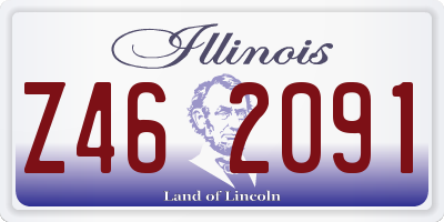 IL license plate Z462091