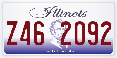 IL license plate Z462092