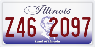 IL license plate Z462097