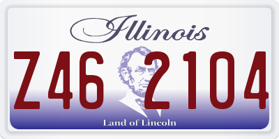 IL license plate Z462104