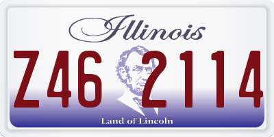 IL license plate Z462114