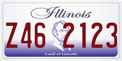 IL license plate Z462123