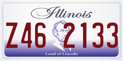 IL license plate Z462133