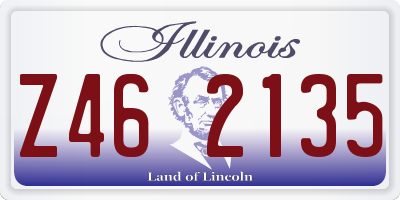 IL license plate Z462135