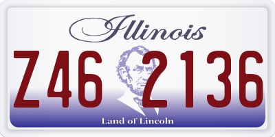 IL license plate Z462136