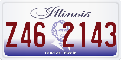 IL license plate Z462143