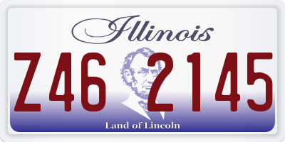 IL license plate Z462145