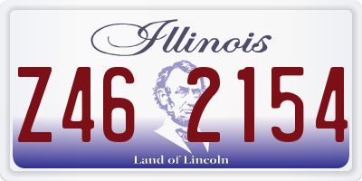 IL license plate Z462154