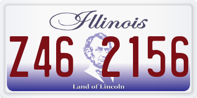 IL license plate Z462156