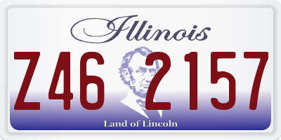 IL license plate Z462157