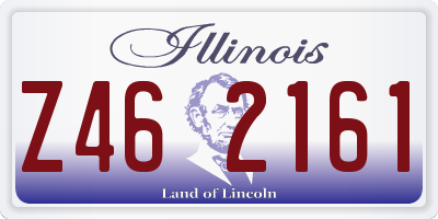 IL license plate Z462161