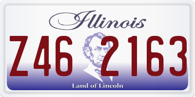 IL license plate Z462163