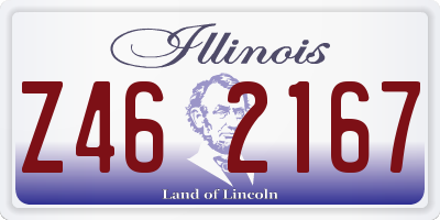 IL license plate Z462167
