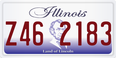 IL license plate Z462183