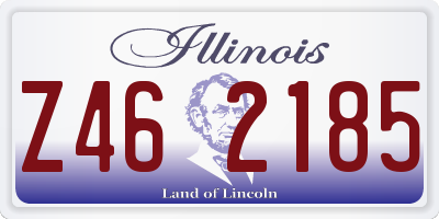 IL license plate Z462185