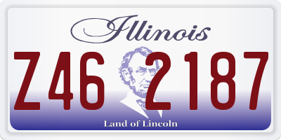 IL license plate Z462187