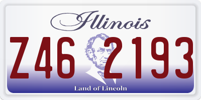 IL license plate Z462193