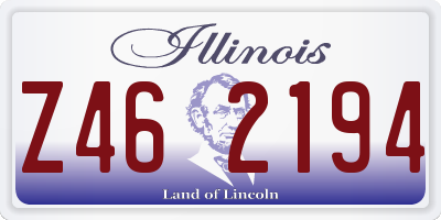 IL license plate Z462194