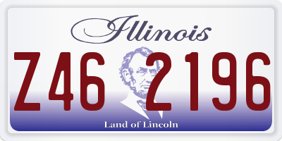 IL license plate Z462196