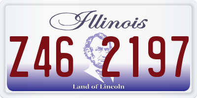 IL license plate Z462197