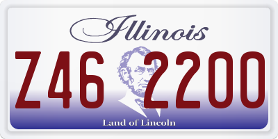 IL license plate Z462200