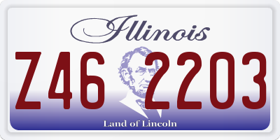 IL license plate Z462203