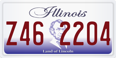 IL license plate Z462204