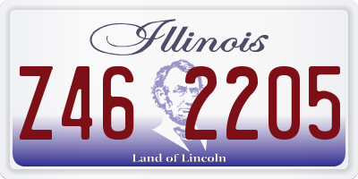 IL license plate Z462205
