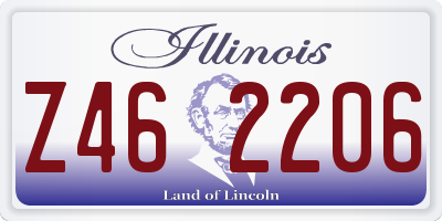 IL license plate Z462206