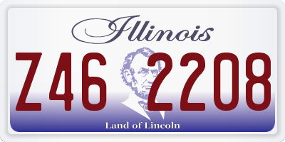 IL license plate Z462208