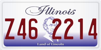 IL license plate Z462214
