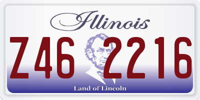 IL license plate Z462216