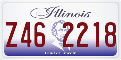 IL license plate Z462218