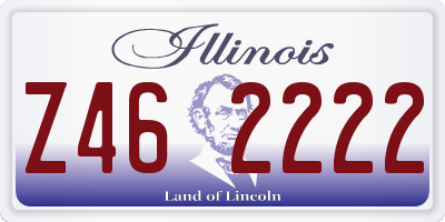 IL license plate Z462222