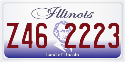 IL license plate Z462223