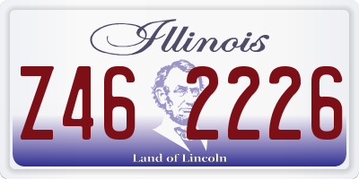 IL license plate Z462226